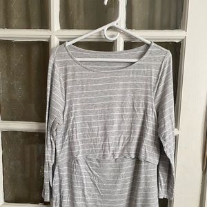 Overlay maternity top